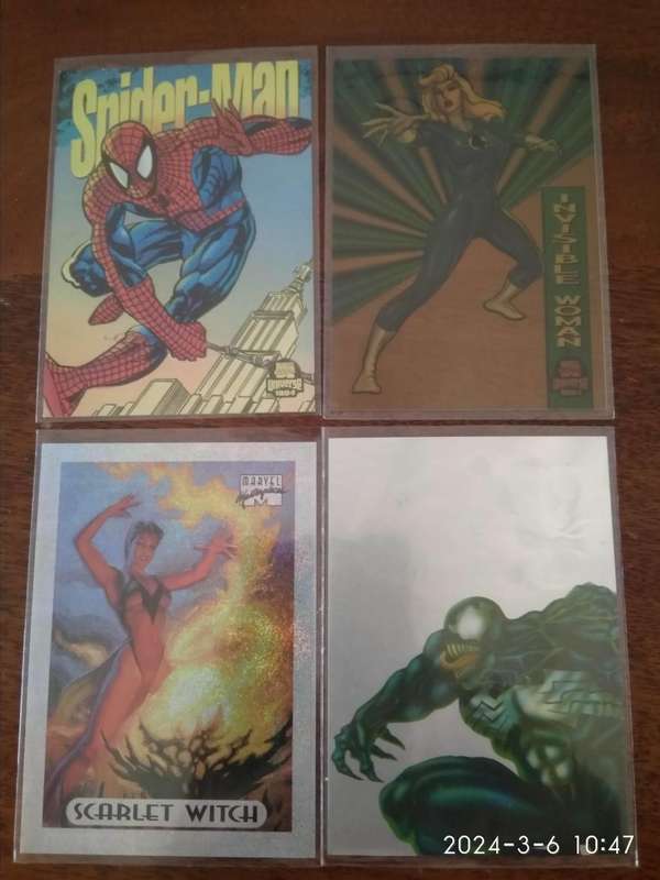 Chase Marvel cards Limited edition bundle (Spider-man holo Flash and others)
