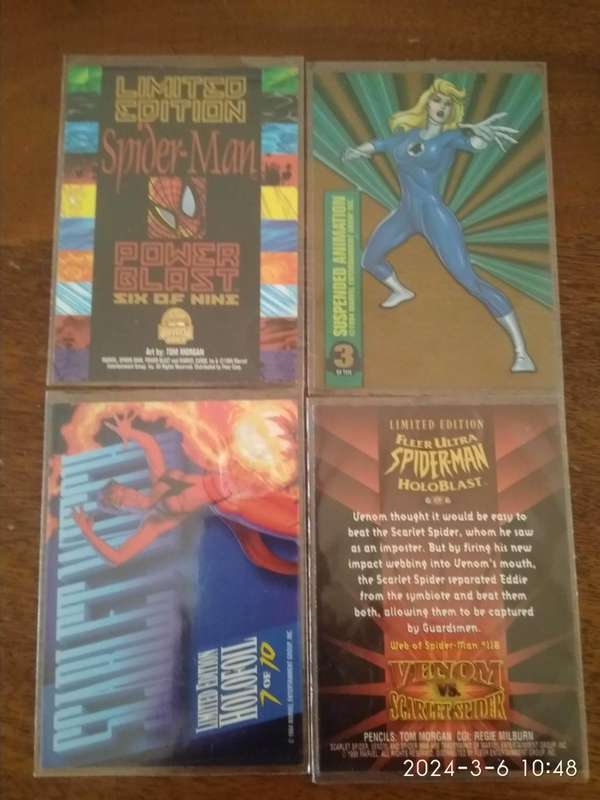 Chase Marvel cards Limited edition bundle (Spider-man holo Flash and others)