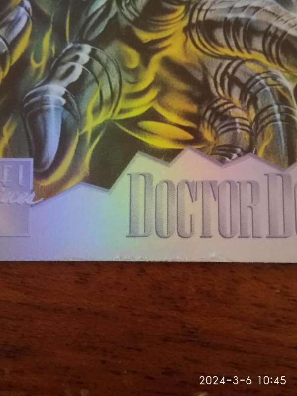 1995 FLEER MARVEL MASTERPIECE HOLOFLASH - LIMITED EDITION #3 DOCTOR DOOM