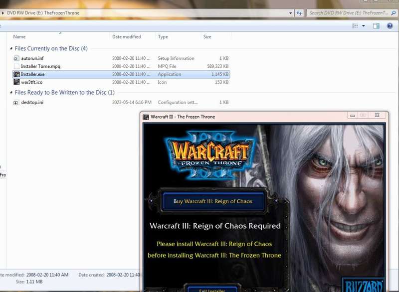 Warcraft 3 Frozen Throne Expansion Set PC - Game Blizzard
