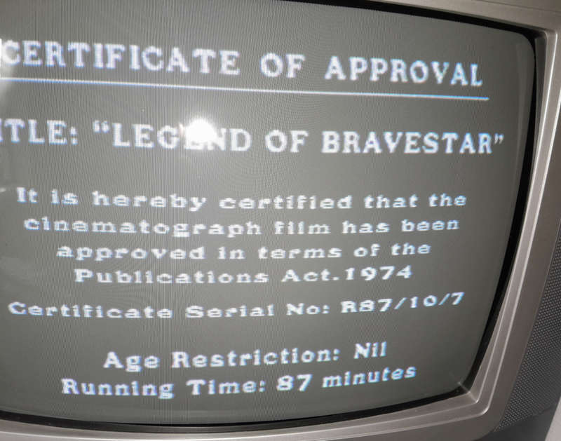 Bravestarr The Legend VHS - Tested and Working