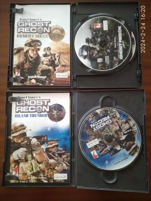 Vintage Tom Clancy`s Ghost Recon Complete Big Box