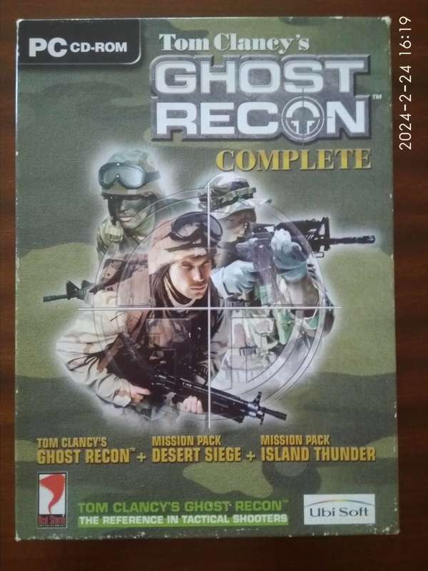 Vintage Tom Clancy`s Ghost Recon Complete Big Box