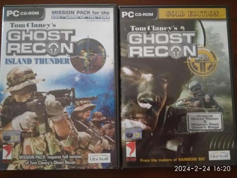 Vintage Tom Clancy`s Ghost Recon Complete Big Box