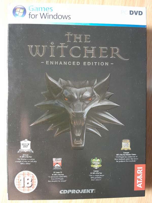 The Witcher Enchanced Edition CIB With Guides & Bonus DVDs & Content