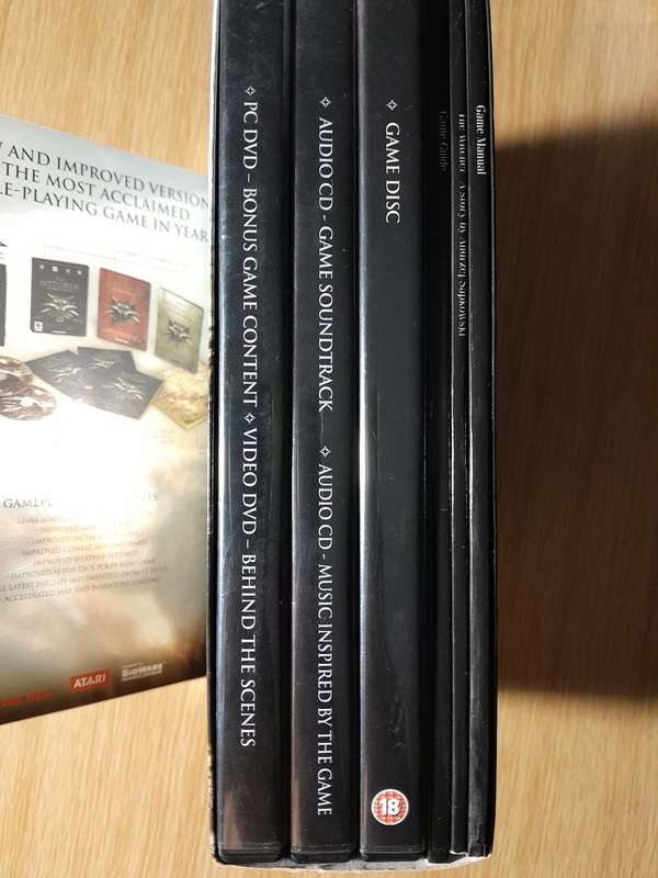 The Witcher Enchanced Edition CIB With Guides & Bonus DVDs & Content