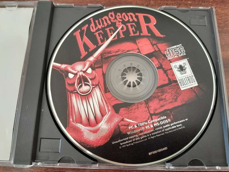 Dungeon Keeper Bullfrog PC Game PC CD