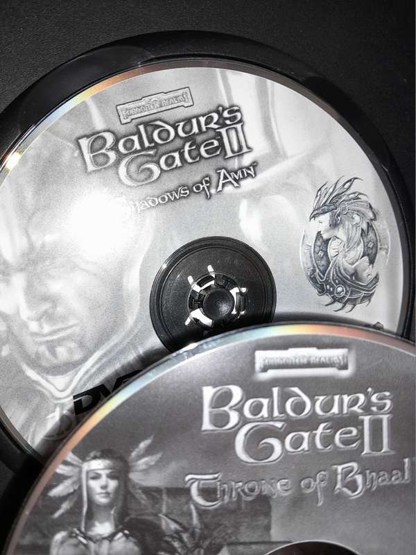 Baldur`s Gate 2 Shadows of Amn & Throne of Bhaal Expansion  (PC DVD Game - Tested and Working)