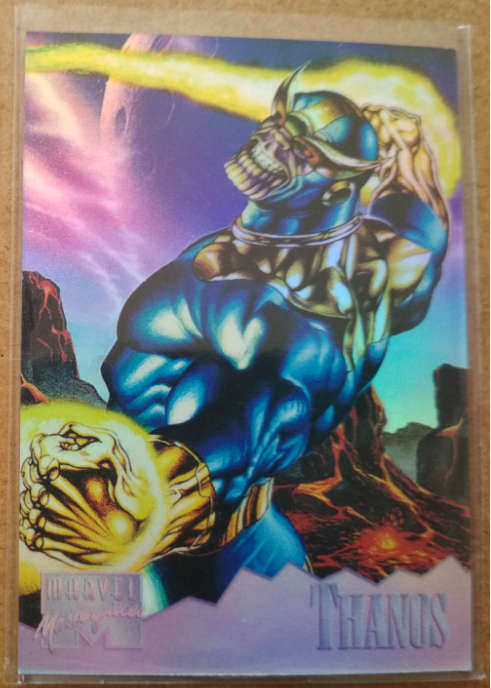 1995 Fleer Marvel Masterpiece Holoflash - Limited Edition #7 Thanos