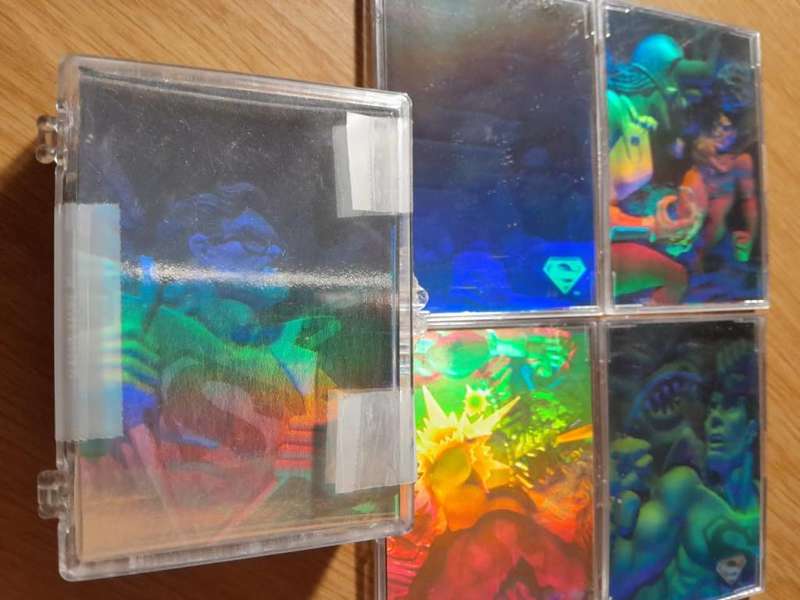 1996 SKYBOX DC Superman SILVER Hologram & Silver HoloAction (chase) trading cards