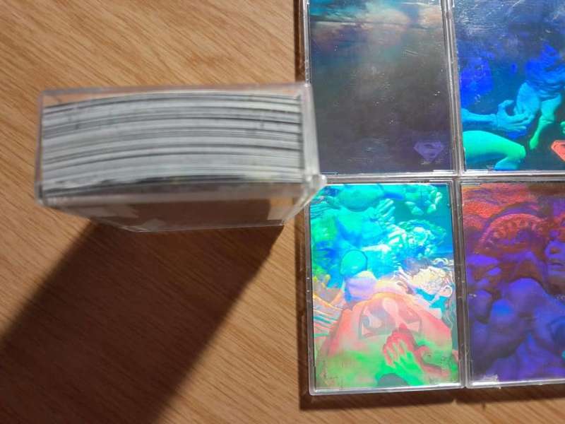 1996 SKYBOX DC Superman SILVER Hologram & Silver HoloAction (chase) trading cards