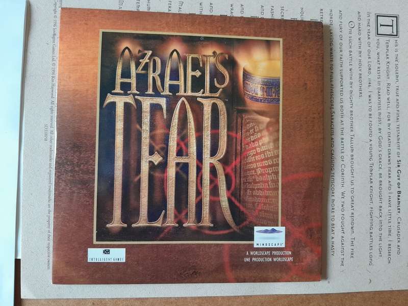Azrael`s Tear Big Box PC-CD Game With Manual (Mindscape)