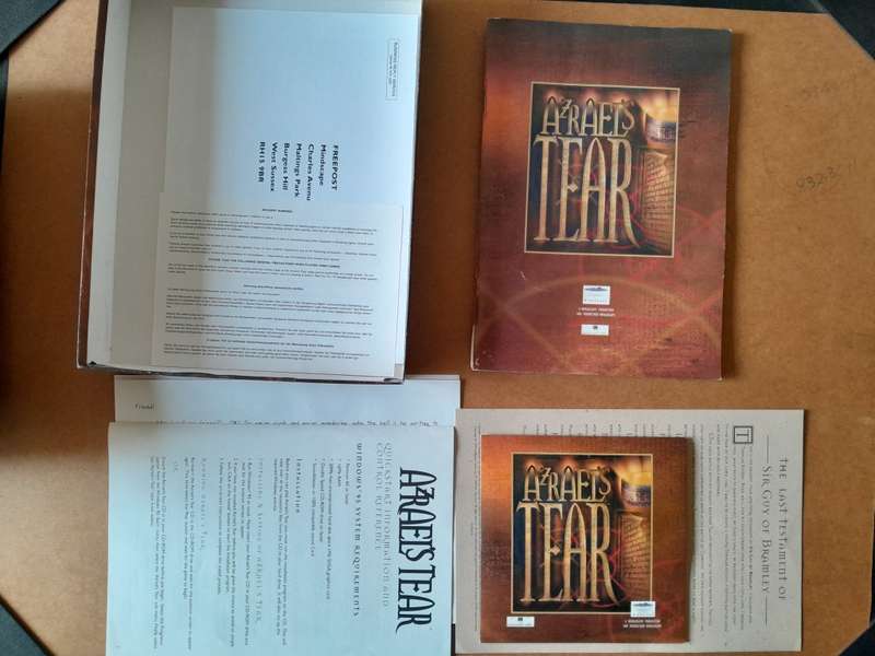 Azrael`s Tear Big Box PC-CD Game With Manual (Mindscape)