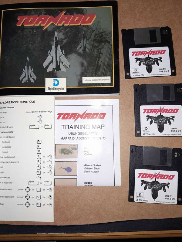 Tornado Digital Integration IBM PC Game 3.25` (Stiffy) Discs
