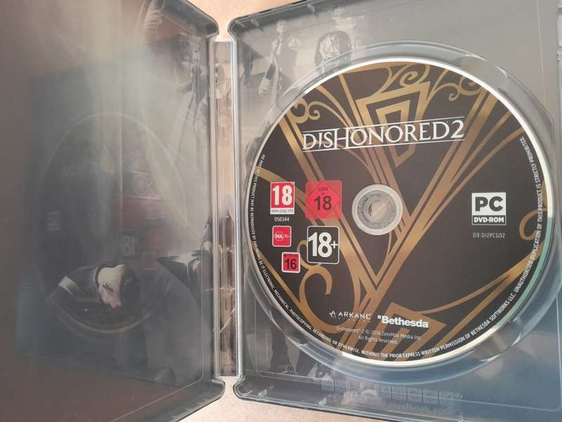 Limited Edition Dishonored 2 Steelbook (PC Key Used)