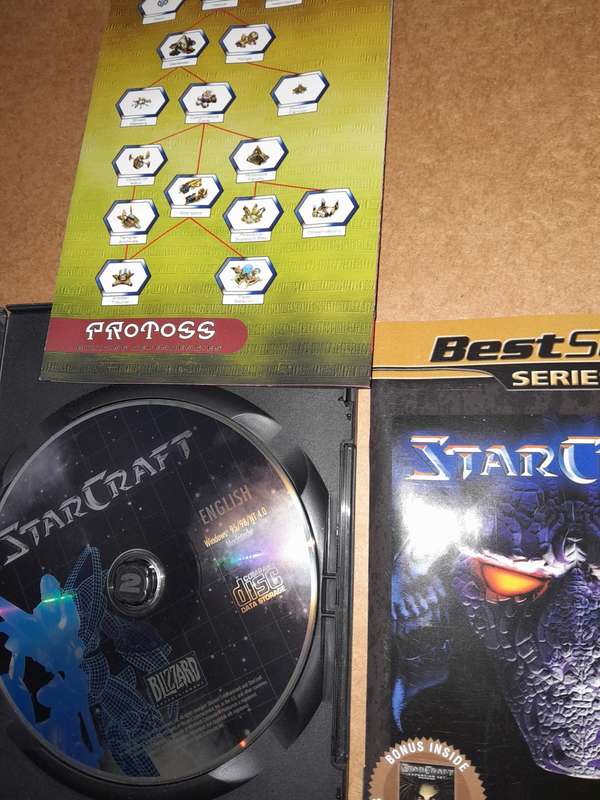 Starcraft + Expansion Set (Brood War)- PC CD/DVD Game