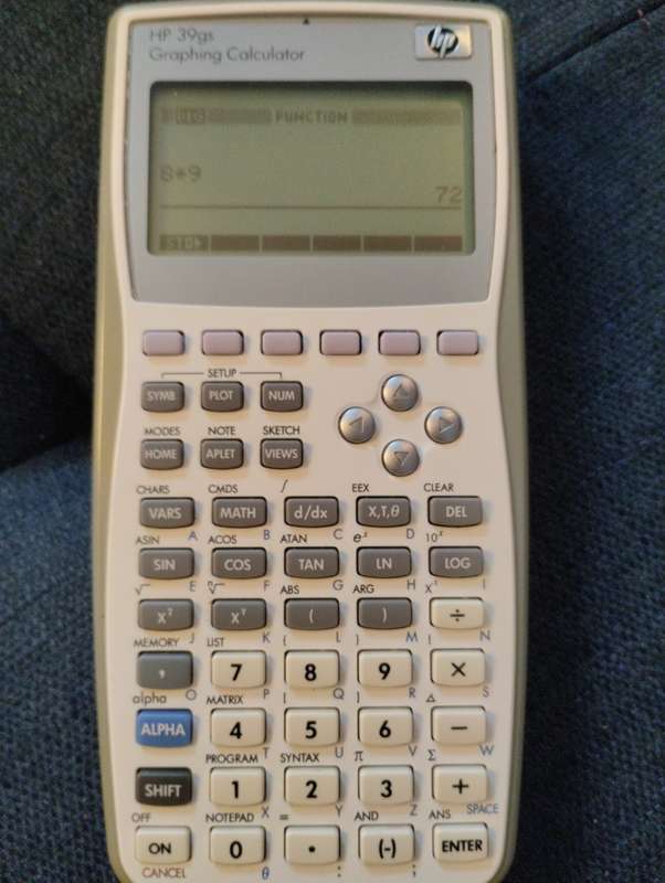 HP Graphing calculator 39gs