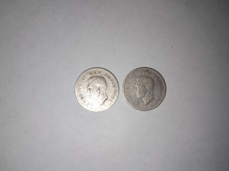 South Africa 3 Pence 1944 & 1945 Coin (Two coins in total)