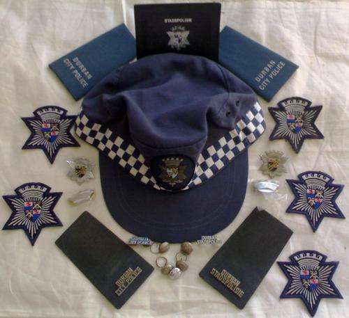 Durban City Police uniform items - this police force is no longer in existence