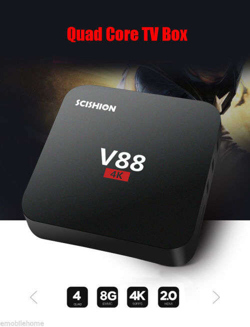 SCISHION V88 TV Box Rockchip 3229 Quad Core - Local Stock