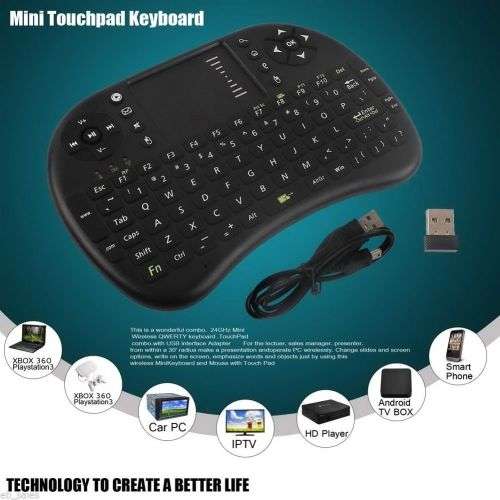 Mini i8 Wireless 2.4G Keyboard with Touchpad Remote Combo for PC Android TV Box