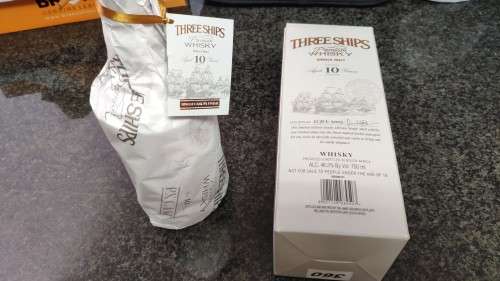 Three Ships Single Cask PX Finish Single Malt Whisky. Only 800 bottles sold. R850 value