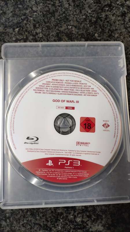 God Of War Ascension PS3 New + free GOW3 white label