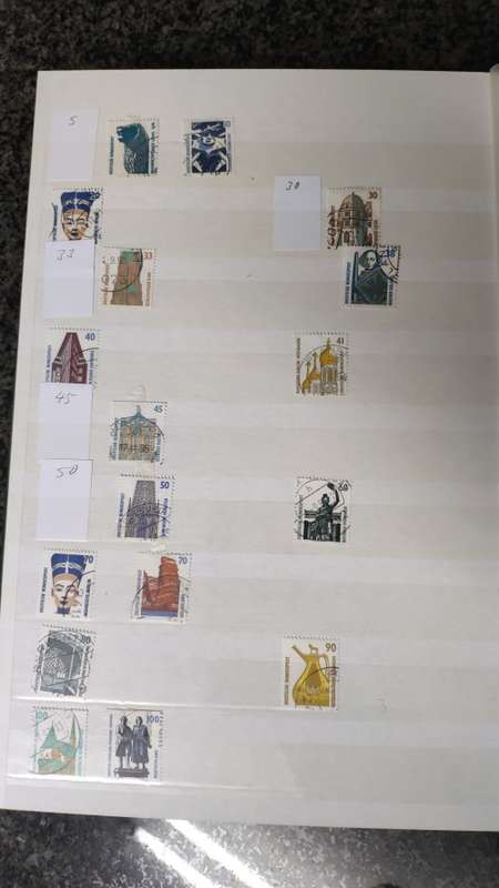 German stamps and mini-sheets in decent album