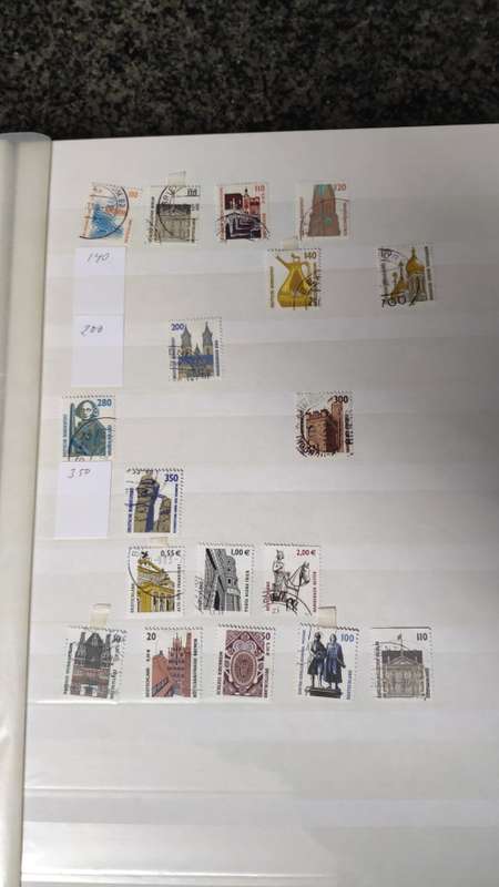German stamps and mini-sheets in decent album