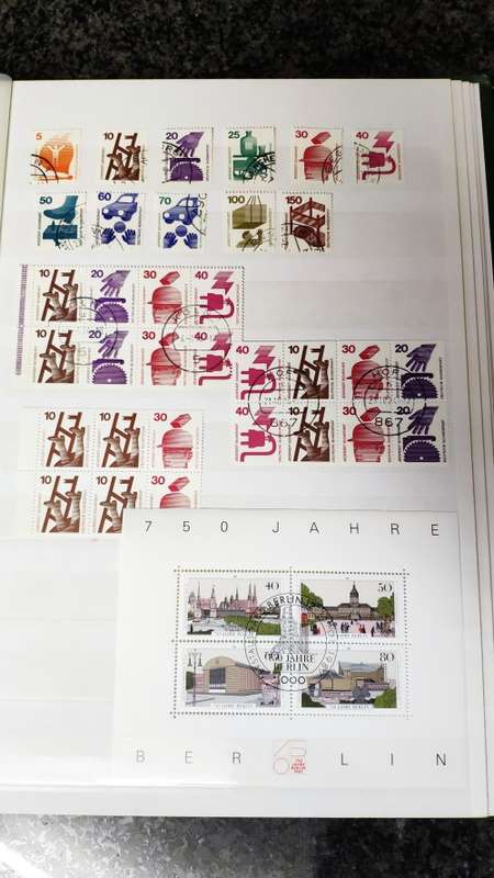 German stamps and mini-sheets in decent album