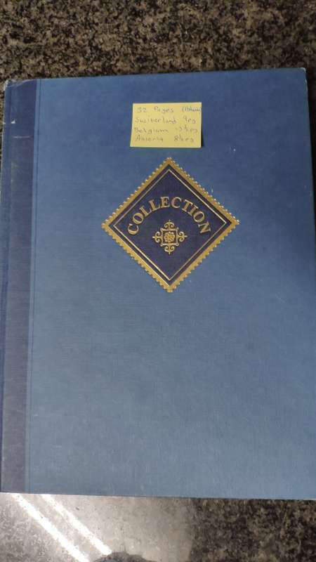 Album in good condition with stamps from Switzerland, Belgium and Austria