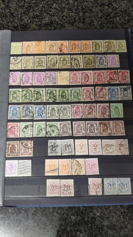 Album in good condition with stamps from Switzerland, Belgium and Austria