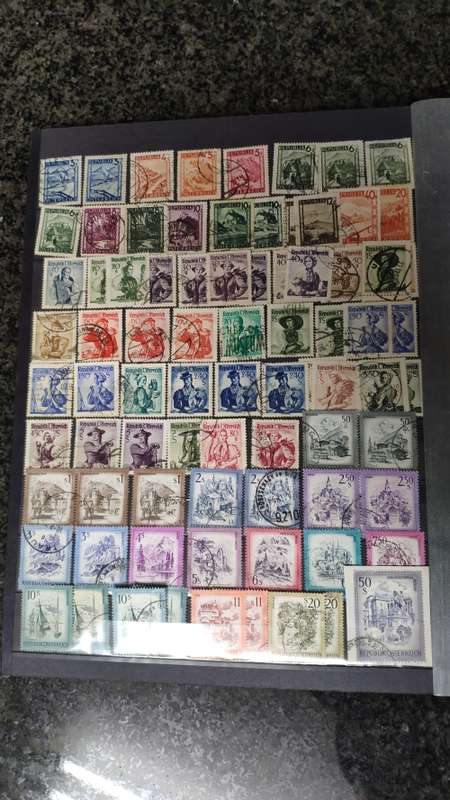 Album in good condition with stamps from Switzerland, Belgium and Austria