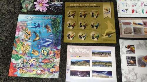 Lot of mini sheets, strips and one single. Cat Value R770+