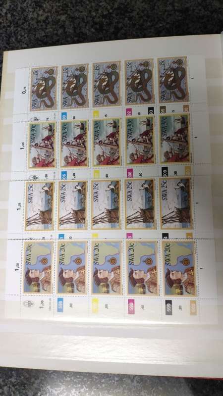 SWA controls, singles and mini sheets in Album