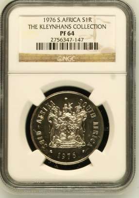 1976 South Africa S1R graded by NGC