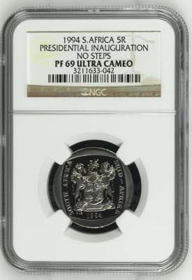 1994 S.Africa 5R Pres.Inauguration (No Steps- Highest Grade) by NGC