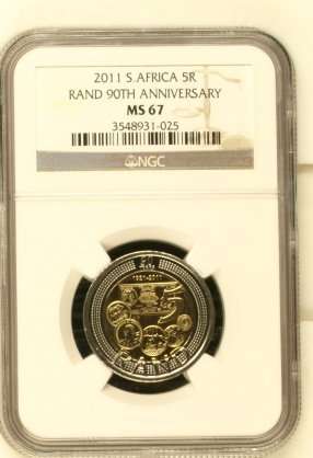 2011 S.Africa 5R 90th Anniversary by NGC ( Only 2 Better )