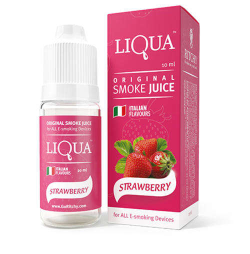 30ml Liqua Strawberry Flavoured E Liquid 18mg