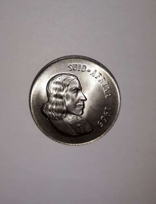 1965 20c coin  - Afrikaans Legend
