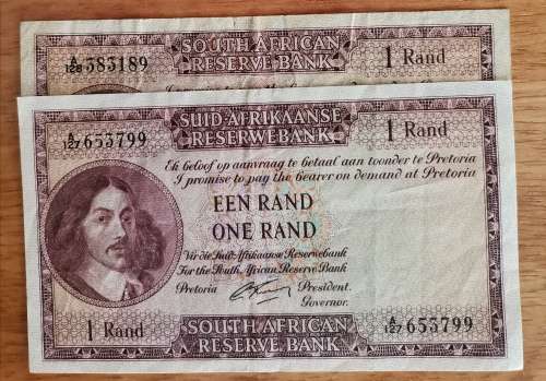 Old South African R1 notes