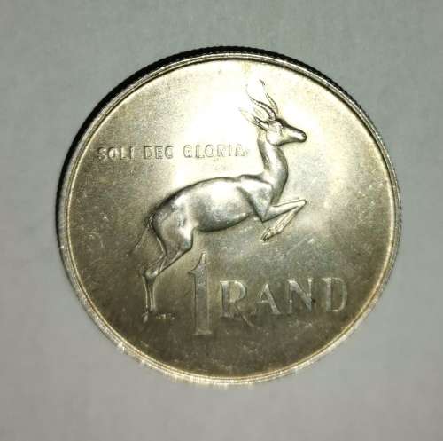 1967 Silver Rand Coin - Pregnant Springbuck