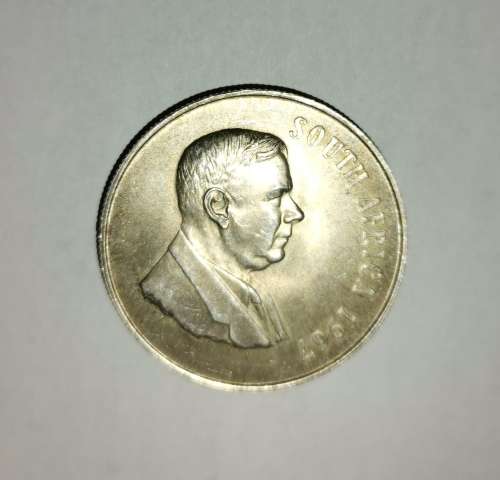 1967 Silver Rand Coin - Pregnant Springbuck
