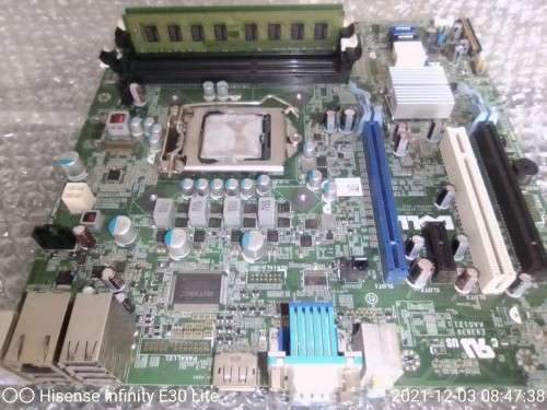 DELL OPTIPLEX 990 Motherboard + 8GB SAMSUNG DDR 3 RAM + I5 2440 3.3GHz CPU 100% Working