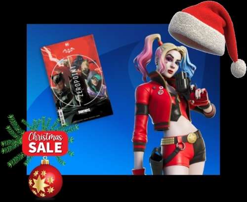 Christmas Special Fortnite Rebirth Harley Quinn Outfit - Redeemable Key code