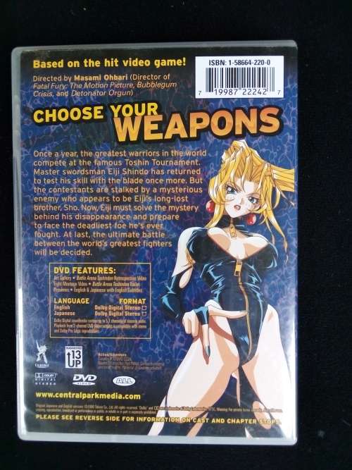 Japanese Anime\Manga Battle Arena Toshiden Uncut 2003 DVD R2000+ RARE