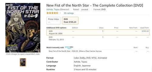 Japanese Anime\Manga New Fist of the North Star - Complete Collection 2005 DVD R1500+ RARE