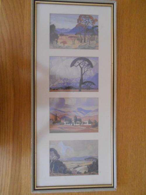 Pierneef collection framed behind non-reflective glass