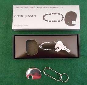 Georg Jensen bottle opener Keyring in original packaging
