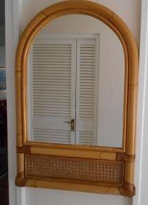 Large Cane Mirror (Collection only in Cape Town)